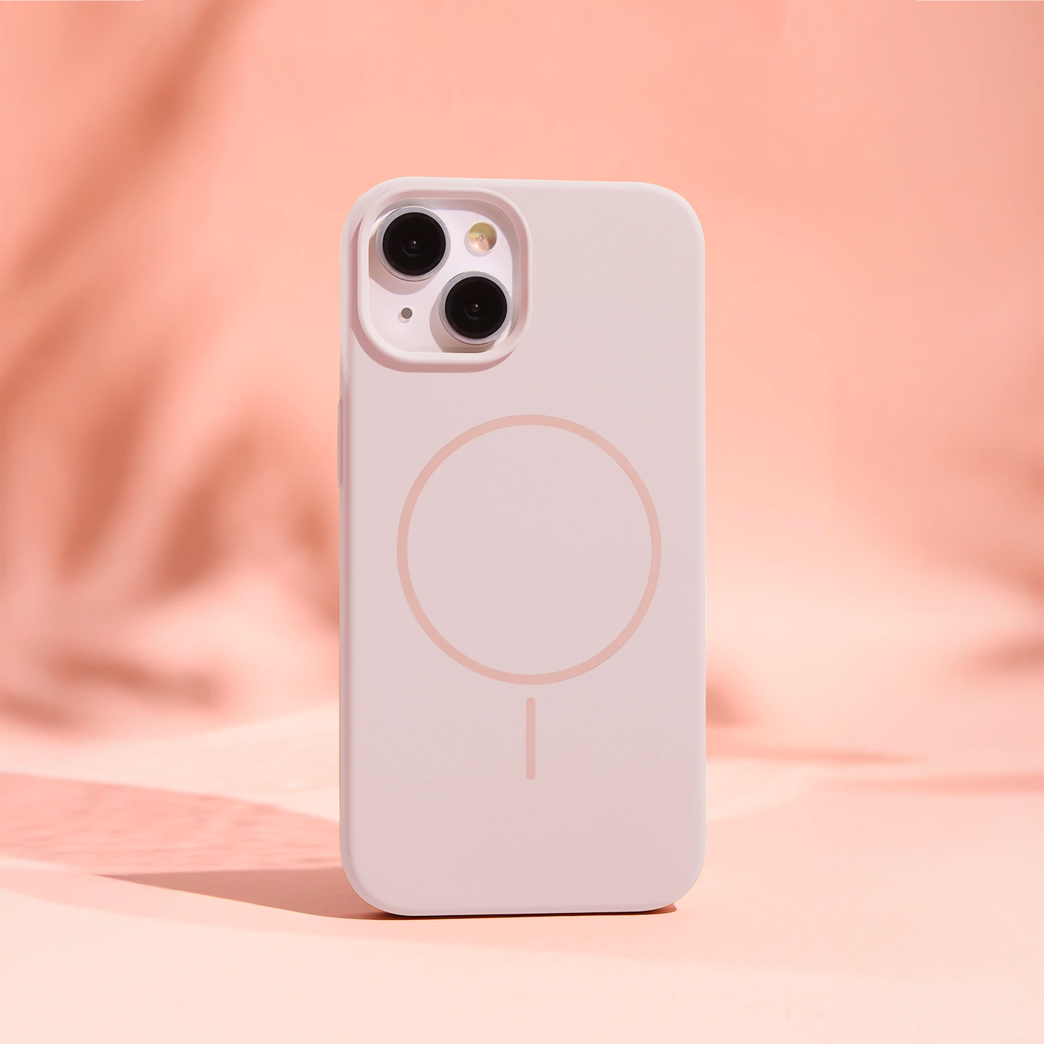 Smart iPhone 16 silikoninis Magsafe dėklas, rausva, 4 nuotrauka